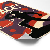 Visit Space Retro Poster (Ecke)