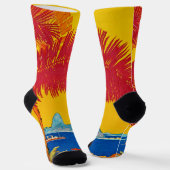 Visit Sudamerica vintage concept Socken (Gewinkelt)