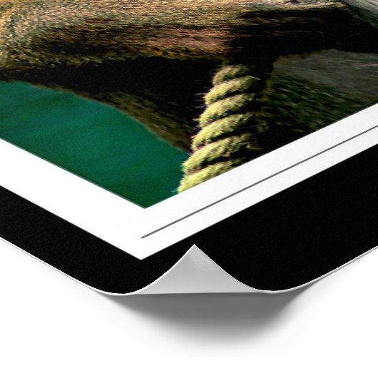 Visit the Zoo, vintage travel poster (Ecke)