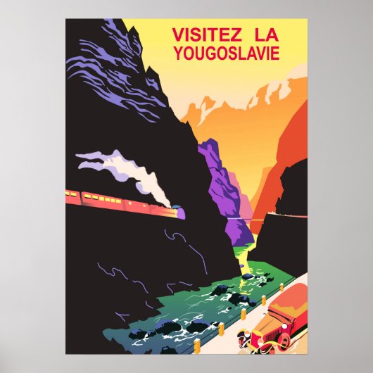 Visit Yugoslavia Poster (Vorne)