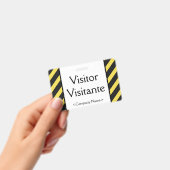 "Visitante"-Abzeichen Ausweis (Handheld)