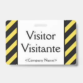 "Visitante"-Abzeichen Ausweis