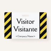 "Visitante"-Abzeichen Ausweis (Rückseite)