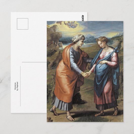 Visitation by Raphael Postkarte (Vorne/Hinten)
