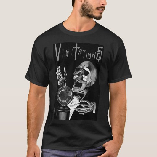 Visitations Comic Book Men Sing Skull T - Shirt (Vorderseite)