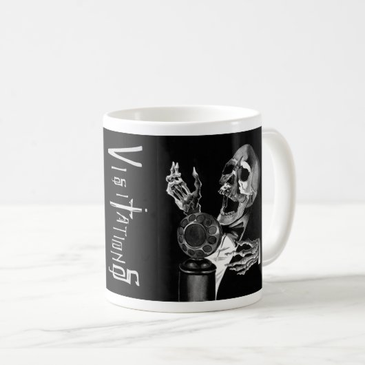 Visitations Comic Book Singing Skull Kaffeetasse (VorderseiteRechts)