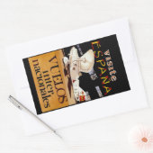 Visite Espana ~ Vuelos Internacionales Rechteckiger Aufkleber (Umschlag)