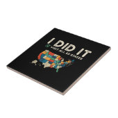 Visited All 50 US States - USA Map Travel - Visit  Fliese (Seite)