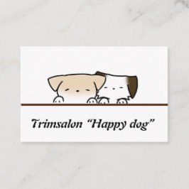 Visitekaartje hond, visitenkarte