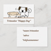 Visitekaartjes puppy, dog visitenkarte (Vorne/Hinten)
