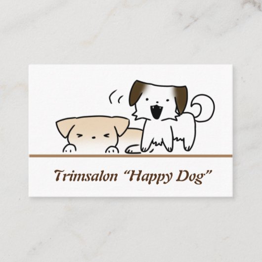 Visitekaartjes puppy, dog visitenkarte (Vorderseite)