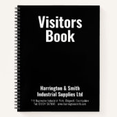 Visitenbuch für Unternehmen Notizblock (Vorderseite)