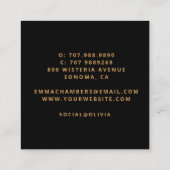 Visitenkarte (Rückseite)