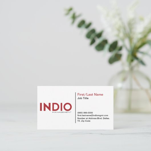 Visitenkarte (Stehend Vorderseite)