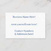 Visitenkarte (Rückseite)