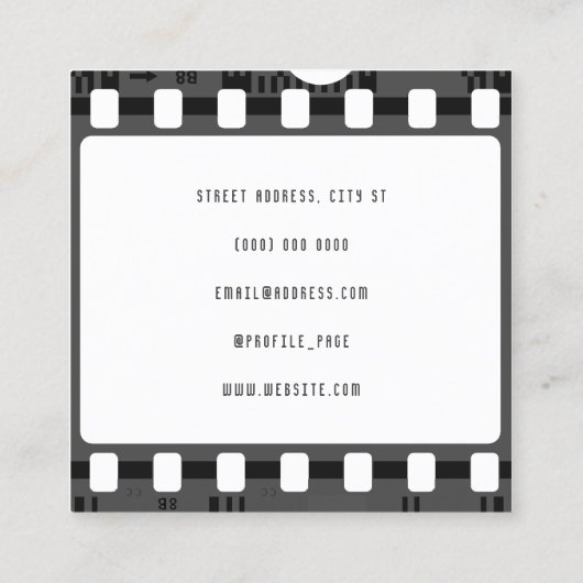 Visitenkarte (Rückseite)