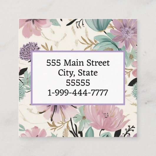 Visitenkarte (Rückseite)