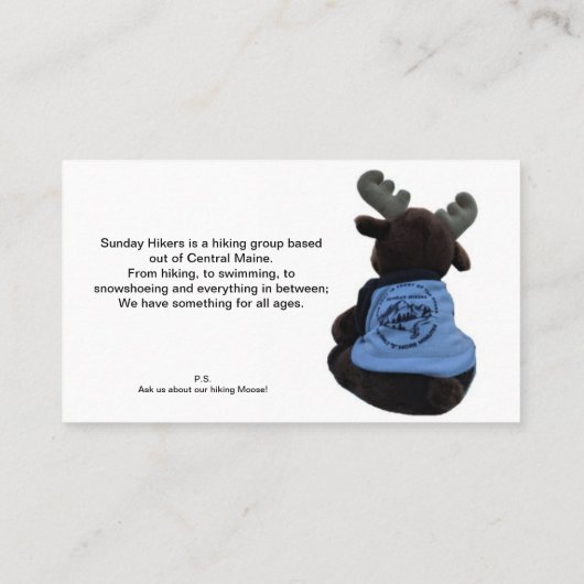 Visitenkarte (Rückseite)