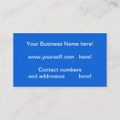 Visitenkarte (Rückseite)