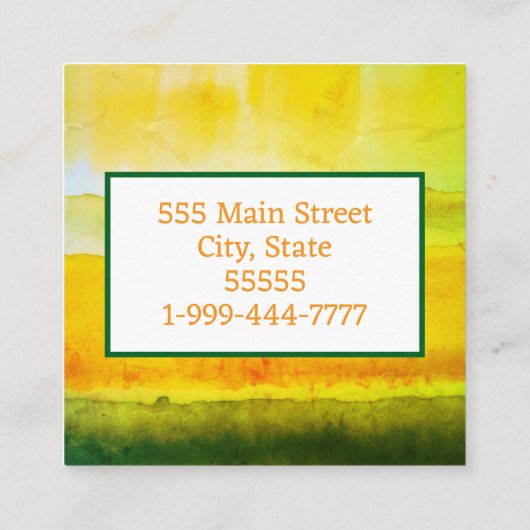 Visitenkarte (Rückseite)