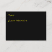 Visitenkarte (Rückseite)