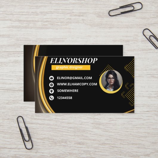 Visitenkarte (Vorderseite/Rückseite Beispiel)