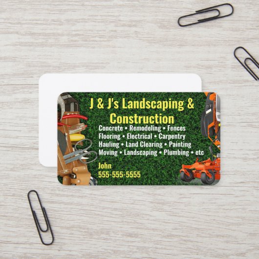 Visitenkarte (Vorderseite/Rückseite Beispiel)