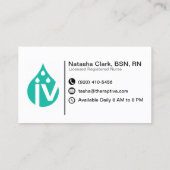 Visitenkarte (Rückseite)