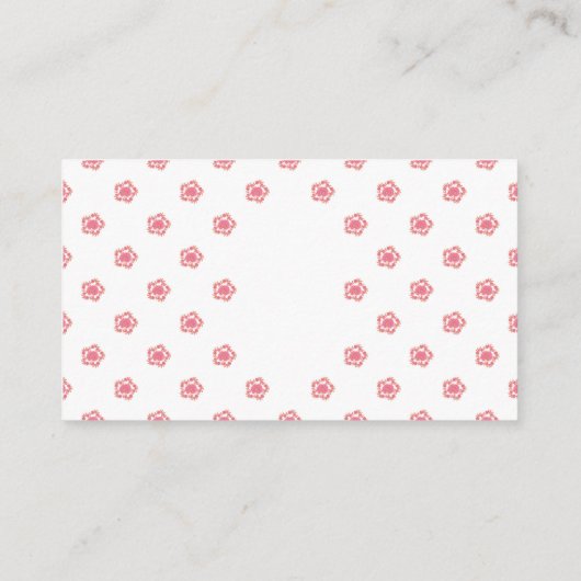 Visitenkarte (Rückseite)