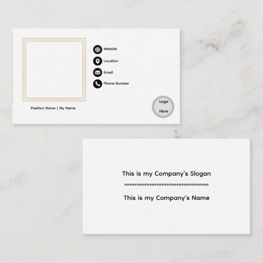 Visitenkarte (Vorne/Hinten)