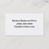 Visitenkarte (Rückseite)