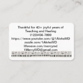 Visitenkarte (Rückseite)