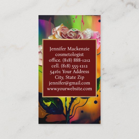 Visitenkarte (Rückseite)