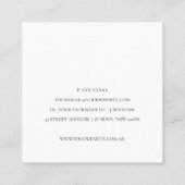 Visitenkarte (Rückseite)