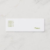 Visitenkarte (Rückseite)