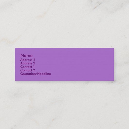 Visitenkarte (Vorderseite)