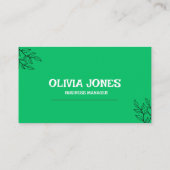 Visitenkarte (Rückseite)