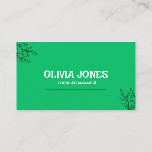 Visitenkarte (Rückseite)