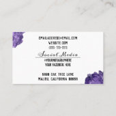 Visitenkarte (Rückseite)