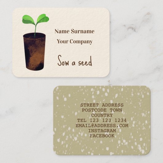 Visitenkarte (Vorne/Hinten)