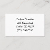 Visitenkarte (Rückseite)