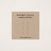 Visitenkarte (Rückseite)