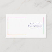 Visitenkarte (Rückseite)