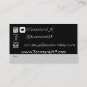 Visitenkarte (Rückseite)