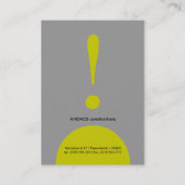 Visitenkarte (Rückseite)