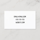 Visitenkarte (Rückseite)