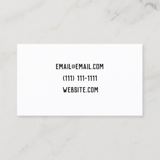 Visitenkarte (Rückseite)