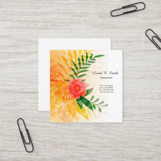 Visitenkarte (Vorderseite/Rückseite Beispiel)