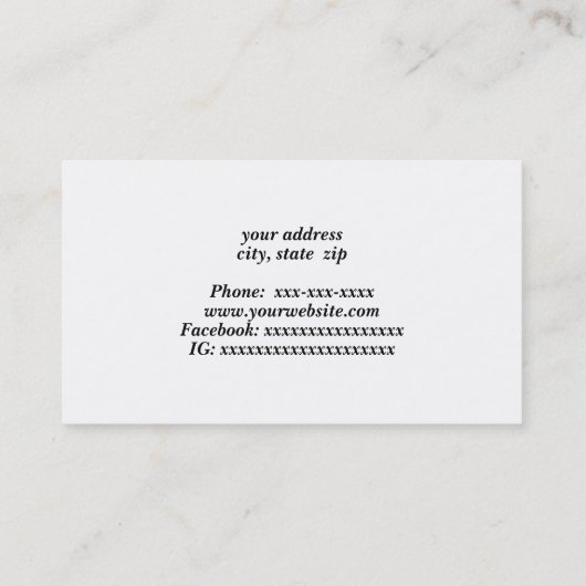 Visitenkarte (Rückseite)