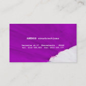 Visitenkarte (Rückseite)